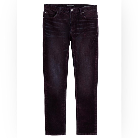 John Varvatos J702 Slim-Fit Jeans Ox Blood Men’s Size 28